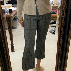 Target plaid flair crop pants